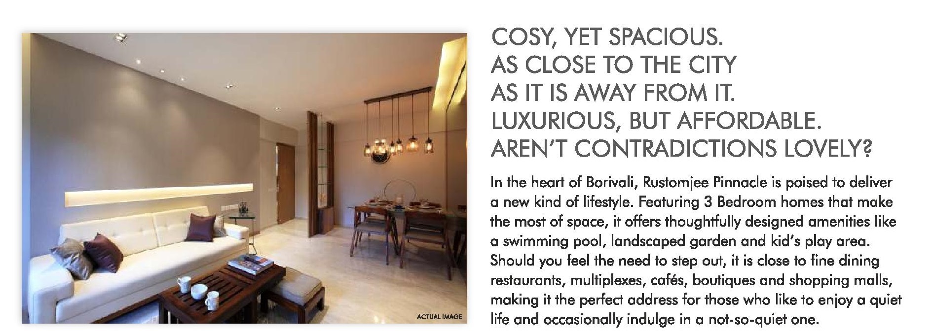 Book 3 bedroom luxurious abode at Rustomjee Pinnacle in Mumbai